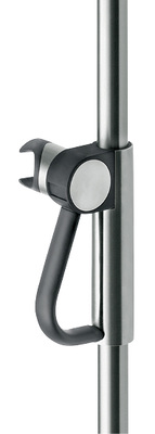 
Brausekopfhalter Ergosystem (FSB): Beim Stellhebel für die Duschbrause verbindet Hersteller Franz Schneider Brakel Funktion und Design. Alle wesentlichen Komponenten sind optisch gekennzeichnet und gegeneinander abgesetzt. Eine sichere und leichte Handhabung wird mithilfe der Schwerkraft unterstützt, sodass auch eine einhändige Bedienung ohne Kraftaufwand möglich ist. Der Halter lässt sich sowohl rechts- als auch linksseitig anbauen.
