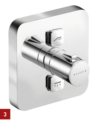 <p>
3 Push ist ein Bedienkonzept für Dusche und Badewanne: Ergonomische Drucktasten starten und stoppen den Wasserfluss auf Knopfdruck, die Temperatur wird am Thermostatgriff vorgewählt.
</p>