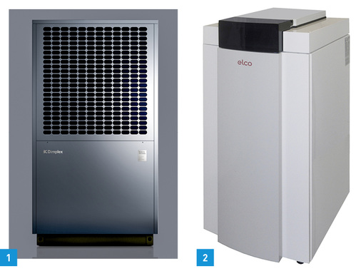 
1 Die LA S-TU-Baureihe von Dimplex ist in allen RAL-Farben erhältlich. So lässt sie sich an Fassaden oder Grünflächen anpassen – oder als Farbakzent nutzen.



2 Mit der Sole-Wasser-Wärmepumpe Aquatop S von Elco können Hauseigentümer niedrige Betriebskosten erwarten – das weist auch das Effizienzlabel mit A++ aus.
