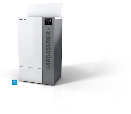 
1 Der Nano-PK von Hargassner benötigt wenig Platz und ist optisch modern gestaltet. Es gibt ihn auch mit einem passenden Wochenbehälter für Pellets.
