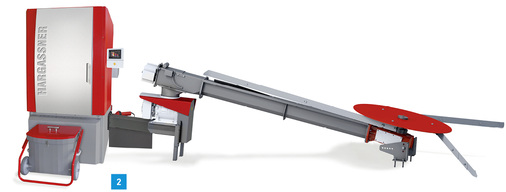 
2 Die Produktpalette mit Hackgutkesseln hat Hargassner mit den WTH 150 bis 200 kW erweitert. Eine Strömungssimulation führte zu niedrigen Staubemissionen.
