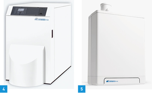 
4 MHG bietet die modulierenden Öl-Brennwertkessel Meisterlinie Ecooel mit dem Attribut „günstiges Preis-Leistungs-Verhältnis an.



5 Auch die Gas-Variante der Meisterlinie von MHG wirbt mit günstigen Preisen. Dennoch sind bei MHG Apps und die Ferndiagnose für den Handwerker dabei.
