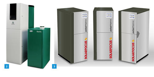 
2 Das Brennstoffzellenheizgerät Dachs Innogen soll in der zweiten Hälfte dieses Jahres in die Systemerprobung und Mitte 2016 in den Markt gehen. 



3 Den kompakten Kessel Pellet Elegance von Solarfocus speziell für beengte Platzverhältnisse gibt es mit 10 bis 25 kW Heizleistung.
