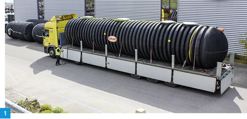 
1 Der neue Erdtank Carat XXL ist mit einem Volumen von bis zu 100 000 Liter der größte Graf Tank.
