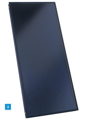 
3 Die Viessmann-Flachkollektoren Vitosol 300-F und Vitosol 200-F sind jetzt auch als Indachvarianten für die senkrechte und waagerechte Dachintegration verfügbar.
