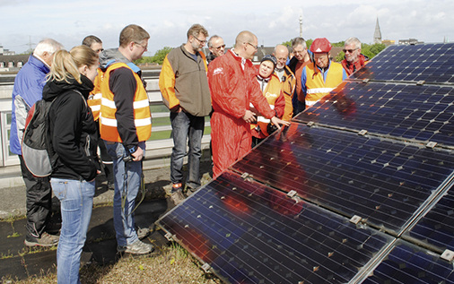 <p>
Besichtigungen von Solaranlagen sind immer wieder beliebte Bestandteile der Veranstaltungsprogramme.
</p>