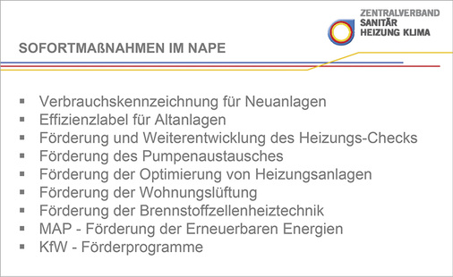 
Die Bundesregierung drängt auf Erfolg: Noch ist nicht in allen Punkten klar, wie die Sofortmaßnahmen des Aktionsplans Energieeffizienz im Detail umgesetzt werden sollen.
