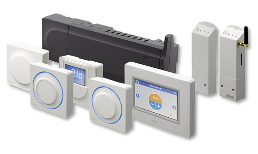 
Das modular aufgebaute Einzelraumregelsystem Smatrix von Uponor eignet sich für Heiz- und Kühlfunktionen. 
