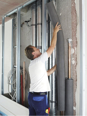 
Zur Legionellen-Prävention gehört auch das fachgerechte Dämmen.
