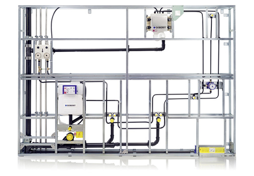 
Die Geberit-Hygienespülung erfüllt die Schallschutzanforderungen nach VDI 4100 und DIN 4109 sowie die Geräuscharmaturenklasse gemäß EN ISO 3822-1. Eine Version mit zwei Ventilen kann zum Beispiel in Hotels eingesetzt werden, wenn zwei nebeneinanderliegende Bäder gegen Stagnation abgesichert werden sollen. Jedes Spülventil kann dabei separat gesteuert werden.
