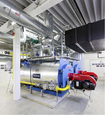 
Die beiden Spitzenlastkessel von Buderus haben Heizleistungen mit je 1900 kW.
