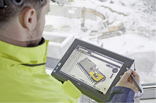 <p>
</p>

<p>
Auch Mitarbeiter auf der Baustelle lassen sich mit Cloud-Lösungen besser in IT-Prozesse integrieren.
</p> - © Tekla

