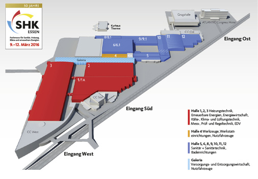 <p>
Heizung und Sanitär dominieren das Messegeschehen. Neu hinzugekommen sind die Bereiche Energieversorgung, Kältetechnik und Entsorgung. 
</p>