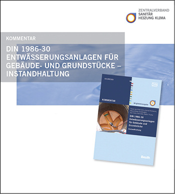 
Die Entwässerung auf Grundstücken instand halten: Norm und Kommentar gibt es in einer ZVSHK-Mitgliederausgabe.
