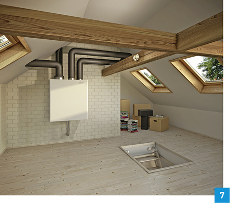 
Kombinieren lässt sich ein Brennwertheizgerät im Neubau auch mit einer zentralen Wohnungslüftungsanlage, wie der Living-Air KWL mit schallgedämmten Ventilatoren und optionaler Feuchterückgewinnung.
