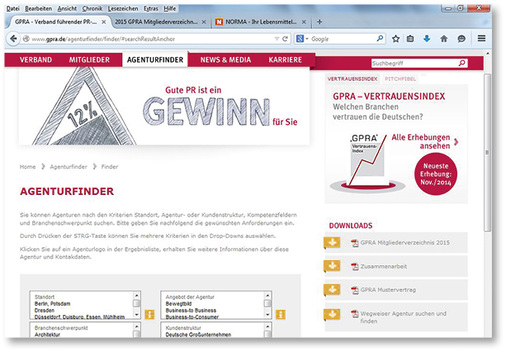 <p>
Eine passende PR-Agentur zu finden, ist nicht einfach – Agenturfinder helfen dabei.
</p>