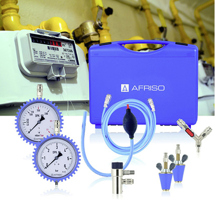 <p>
Die Afriso-Dichtprüfgeräte DPK 60-5 sind für Prüfungen an Gas-/Flüssiggasleitungen und für Prüfungen an Trinkwasserleitungen nach ZVSHK geeignet.
</p>