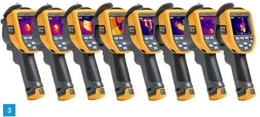 
3 Fluke präsentiert acht neue Wärmebildkameras aus der Baureihe TIS Performance.
