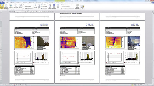 <p>
</p>

<p>
… und die Erstellung von Berichten, die auch für den Auftraggeber nachvollziehbar sind.
</p> - © Flir

