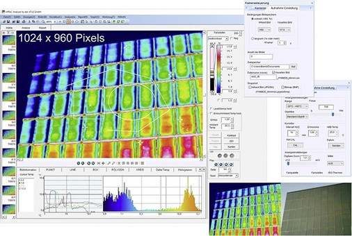 <p>
</p>

<p>
Zu den zahlreichen Korrektur-, Analyse- und Dokumentationsmöglichkeiten gehören Änderungen der Temperaturskalierung oder der Farbpalette.
</p> - © ebs Automatisierte Thermographie und Systemtechnik

