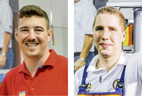 <p>
Julian Emmert (links) und Lukas Bauer fahren zu den Euroskills 2016.
</p>