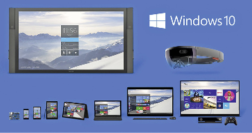 
Die neue Betriebssystem-Version Windows 10 läuft auf nahezu allen Gerätekategorien …
