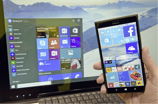 



… bei Smartphones passt sich die Anzeige automatisch an.
