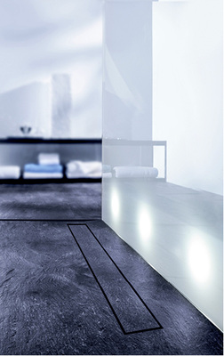 



Tecedrainline: Rinne für großformatige, beliebig dicke Natursteinplatten und Fliesen von Tece.
