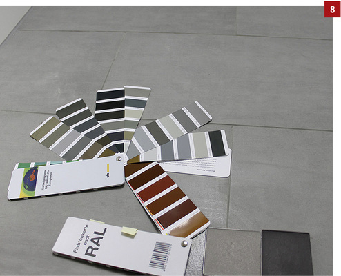 
Die Farbe der Epoxidharz-Beschichtung ist frei wählbar, jeder RAL-Ton ist möglich.
