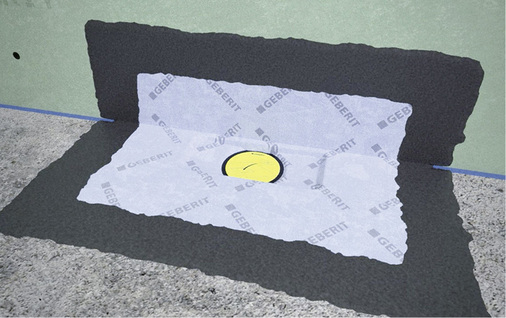 
Die werkseitig vormontierte Dichtfolie, die auf dem Ablauf der Duschrinne eingespritzt ist, sorgt für eine sichere Abdichtung der Duschrinne.
