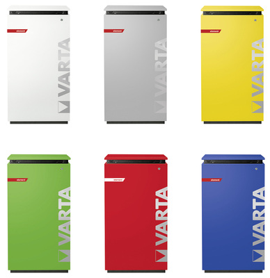



Optische Akzente setzen die Lithium-Ionen-Batteriespeicher der VARTA element-Serie, die es in drei Leistungsklassen und in sechs Farben gibt. 
