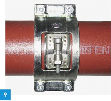 



Zugfeste Sicherungsschelle: Dükorapid-Verbinder und Kombi-Kralle.
