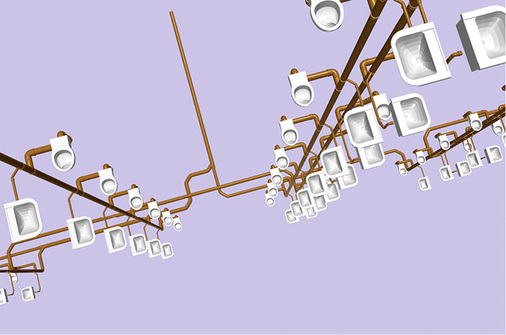 



Daraus generiert das Programm ein dreidimensionales Rohrnetz.
