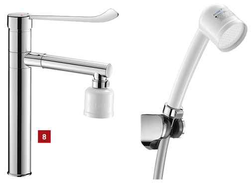 
Endständige Hohlfasermembran-Wasserfilter wie der Biofil von Kuhfuss Delabie filtern alle mikrobiologischen Belastungen aus.
