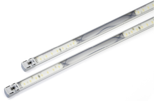 



Bei LED-Bändern ist es wichtig, eine passende Abdeckung zu wählen (im Bild Kiteo-LED-Streifen vom Typ General Line von Lumitech).
