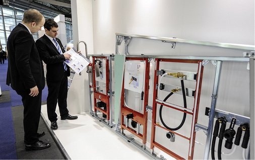 
Neuheiten werden in den Messehallen praxisnah präsentiert.
