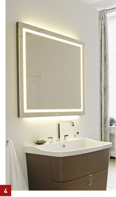 



Spiegelleuchte Esplanade der Firma Duravit mit LED-Lichtquellen. 

