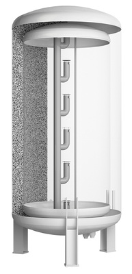 <p>
Schematischer Aufbau des VWD-Speichers von Hummelsberger: Klar zu erkennen ist die Tank-in-Tank-Situation und der Ringspalt, der mit Perlit gefüllt und evakuiert ist. Die Vakuum-Speicher erreichen die Energieeffizienzklasse A++.
</p>

<p>
</p> - © Hummelsberger

