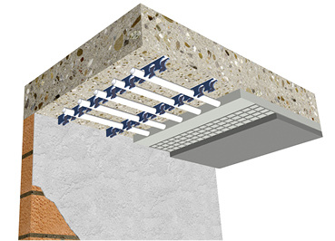



Deckenheizung/-kühlung in Nass-Bauweise.
