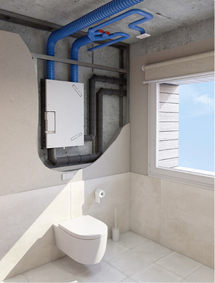 



Das einheitszentrale PluggPlan-Lüftungsgerät kann sowohl an der Wand, oberhalb des WCs, in der Vorwandinstallation oder auch unter der Decke im Bad montiert werden – egal ob im Neubau oder in der Sanierung.
