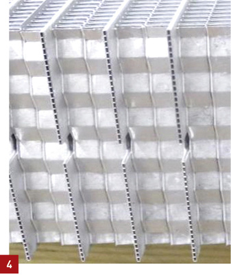 



Detail des Verdampfers mit MPE-Rohren. 
