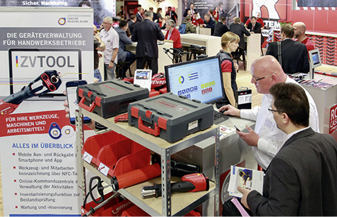 
Werkzeugverwaltung: Die Software ZVTool zeigt beispielhaft, wie man im Handwerksbetrieb übersichtlich mit NFC-Tags ausgestatteten Maschinen umgehen kann. 
