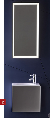 
2 Der Designspiegel verfügt über eine Funktion, die sich die zuletzt ausgewählte Lichtstärke merkt.
