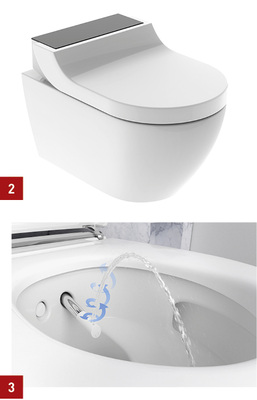 
2 AquaClean Tuma vereint Design mit praktischen Funktionen in einer kompakten Form.






3 WhirlSpray-Duschtechnologie: Der Duschstrahl wird dank dynamischer Luftbeimischung verfeinert und sorgt so für eine schonende Reinigung des Intimbereichs.
