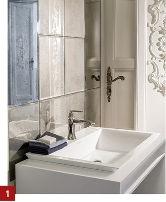 
1 Bei dem Werkstoff Sleek-Stone handelt es sich um ein technologisch verfeinertes Material, für das Marmor mit einem Harz zu einem neuen Mineralwerkstoff kombiniert wird.
