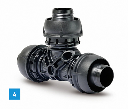 
4 iLITE: Die neue Art des Axialpressens von GF Piping Systems.
