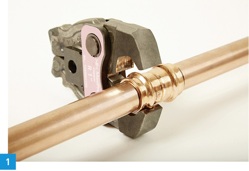 
1 Neu im IBP-Sortiment ist der >B< MaxiPro Pressfitting für die Kältetechnik.
