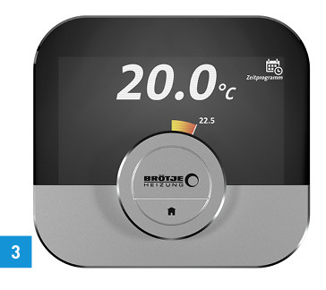 
3 Die Steuerung wichtiger Funktionen wird zentral über den Drehregler und zwei Tasten realisiert. 



