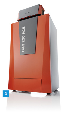 
3 Der Gas 220 ACE ist mit Nennwärmeleistungen bis 300 kW erhältlich.



