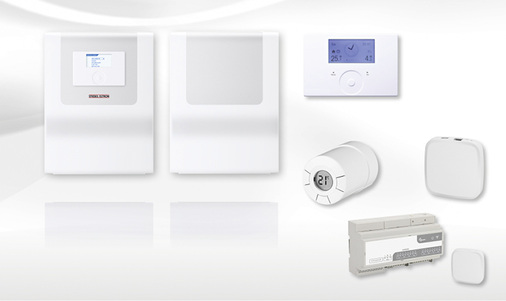 



Die Komponenten der Wärmepumpen-Regelung WPMsystem sowie der Einzelraumregelung Easytron Connect – beide Systeme kommunizieren miteinander.
